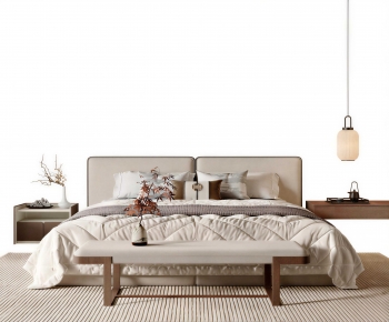 Modern Double Bed-ID:997222902