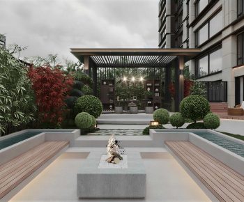 Modern Courtyard/landscape-ID:184979921