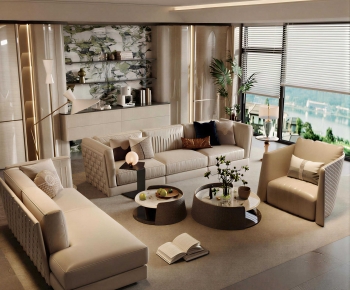 Modern A Living Room-ID:986927993