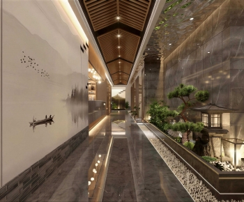 New Chinese Style Corridor-ID:446975959