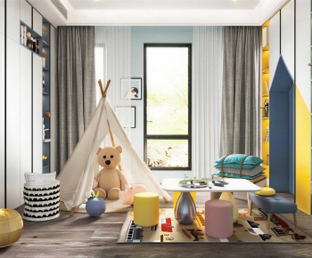 Modern Children's Room Activity Room-ID:865299718