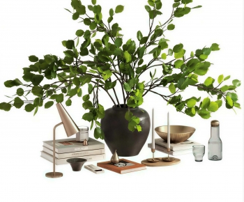 Modern Potted Green Plant-ID:990798953