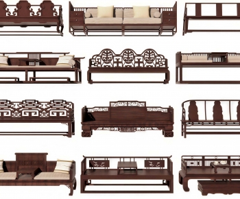 Chinese Style Multi Person Sofa-ID:877394912