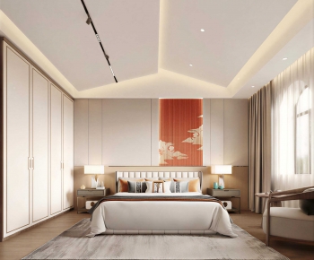 New Chinese Style Bedroom-ID:959448102