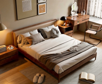 Modern Double Bed-ID:831579929