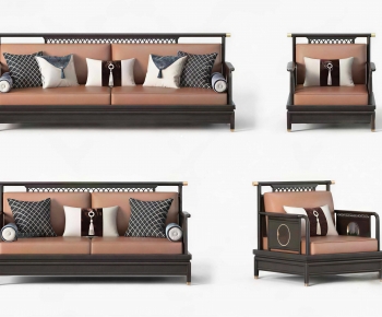 New Chinese Style A Sofa For Two-ID:472939019