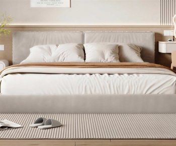 Modern Double Bed-ID:728338963