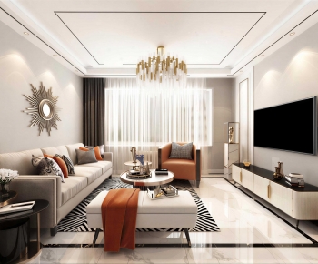 Modern A Living Room-ID:257543096