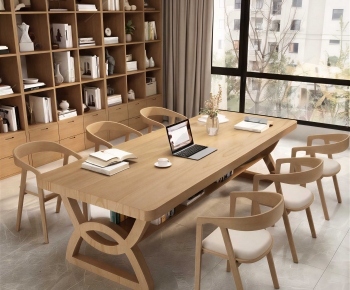 Modern Computer Desk And Chair-ID:144015073