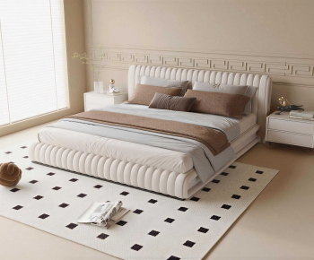Modern Double Bed-ID:515923983