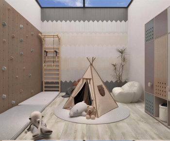 Modern Children's Room Activity Room-ID:653770924
