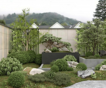 New Chinese Style Courtyard/landscape-ID:884038937