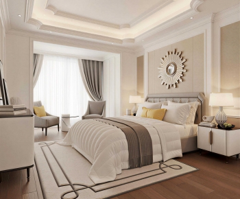 Simple European Style Bedroom-ID:247348076