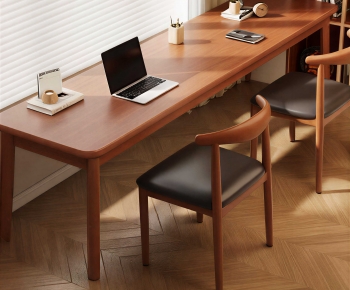 Modern Computer Desk And Chair-ID:927941083