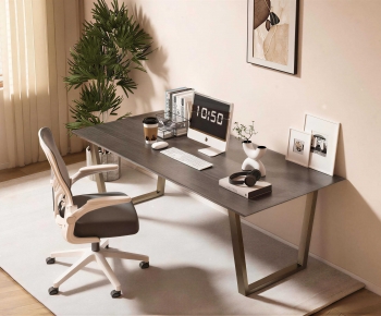 Modern Computer Desk And Chair-ID:100929776
