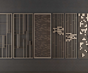 New Chinese Style Metal Screen Partition-ID:601723916