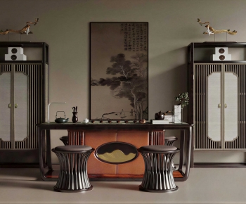 New Chinese Style Tea Tables And Chairs-ID:329859026