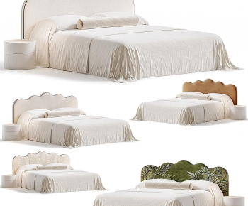 Modern Double Bed-ID:597311026