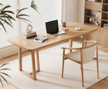 Modern Computer Desk And Chair-ID:585082054