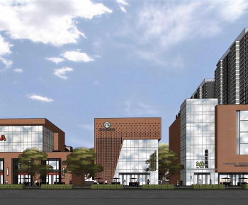 Modern Appearance Of Commercial Building-ID:134537947