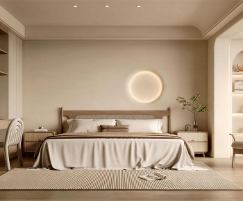 Wabi-sabi Style Bedroom-ID:979371161