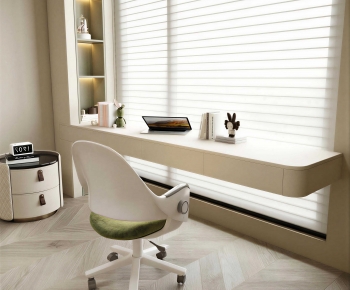 Modern Computer Desk And Chair-ID:694638018