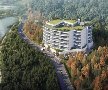 Modern Appearance Of Commercial Building-ID:693115002