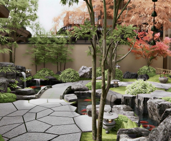 New Chinese Style Courtyard/landscape-ID:805994035