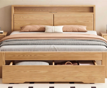 Modern Double Bed-ID:152949091