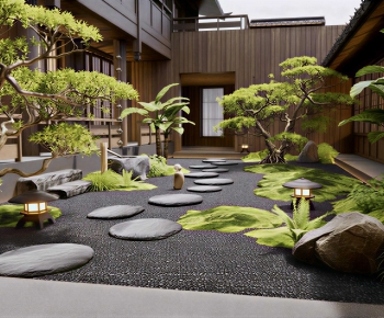 Japanese Style Courtyard/landscape-ID:728234059