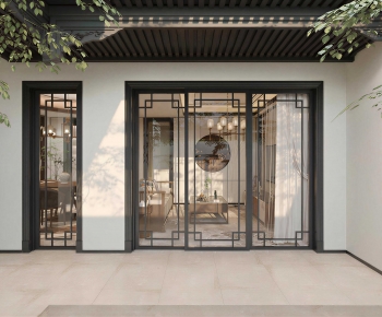 New Chinese Style Courtyard/landscape-ID:411211973