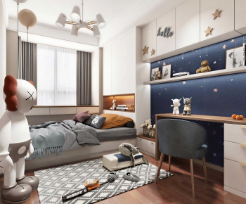 Modern Boy's Room And Son's Room-ID:787254105