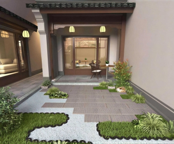 New Chinese Style Courtyard/landscape-ID:636601929