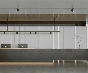 Modern Office Reception Desk-ID:997660218