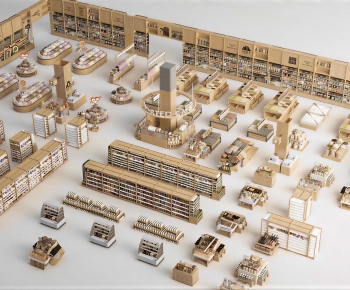 Modern Supermarket Shelf-ID:997951025