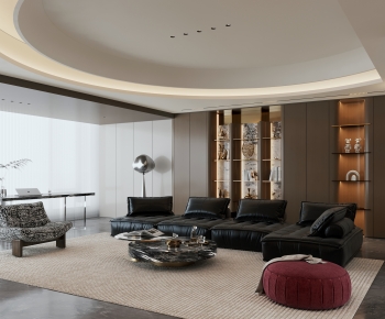 Modern A Living Room-ID:925874956