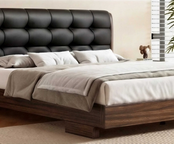 Modern Double Bed-ID:249456884