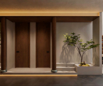 Wabi-sabi Style Hallway-ID:707196957
