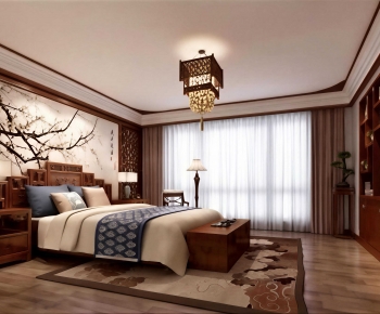 New Chinese Style Bedroom-ID:318152905