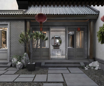 New Chinese Style Courtyard/landscape-ID:826649904