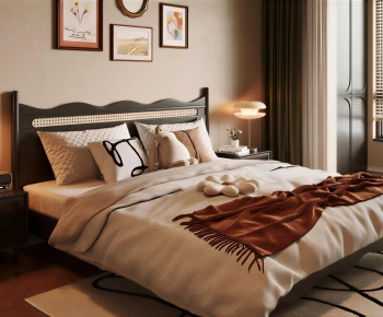 Modern Double Bed-ID:146373039