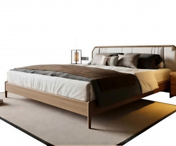 New Chinese Style Double Bed-ID:232907061