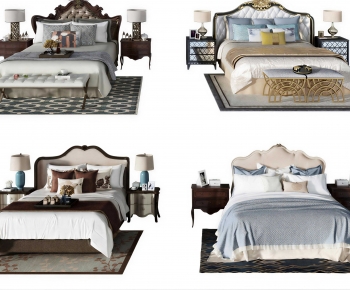 Modern Double Bed-ID:237909085