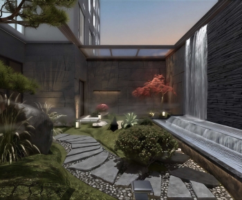 New Chinese Style Courtyard/landscape-ID:537086013