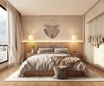Wabi-sabi Style Bedroom-ID:323955068