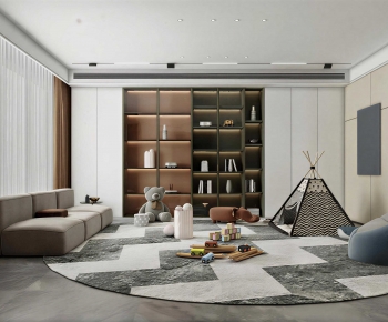 Modern Children's Room Activity Room-ID:236965891