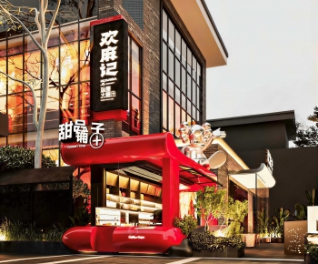 New Chinese Style Facade Element-ID:548697959