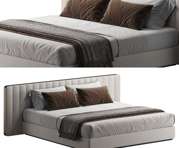 Modern Double Bed-ID:586040972