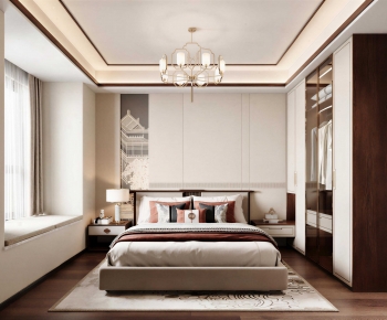 New Chinese Style Bedroom-ID:496865995