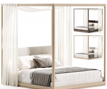Modern Double Bed-ID:620985039